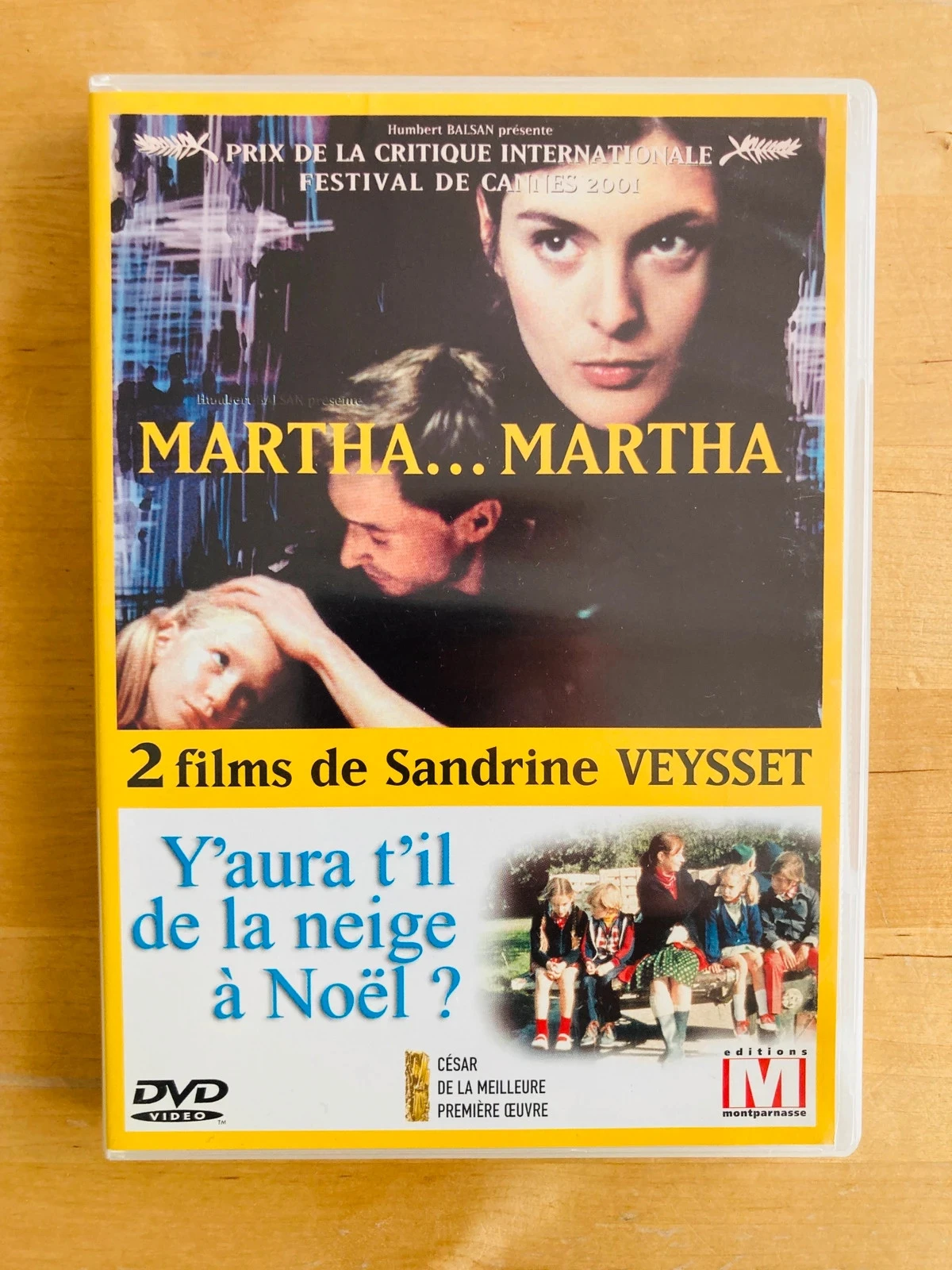DVD double face Y aura t il de la neige à Noël? et Martha Martha de Sandrine Veysset.
